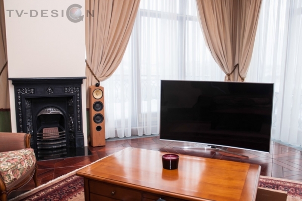 TVdesign акустика B&amp;W в гостиной (3)
