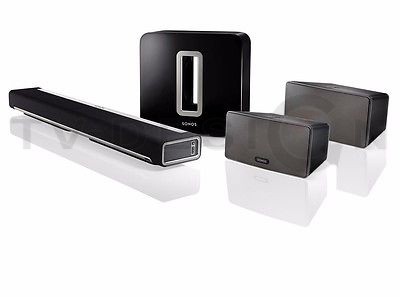 Комплект из беспроводного саундбара, сабвуфера и тыловых каналов Sonos PLAYBAR + SUB + 2х PLAY:3 Комплект из беспроводного саундбара, сабвуфера и тыловых каналов Sonos PLAYBAR + SUB + 2х PLAY:3